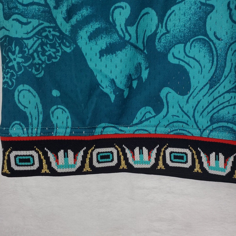 Memphis Grizzlies Mitchell & Ness NBA Large Jersey Shorts CNY Tiger Teal New - Picture 4 of 6